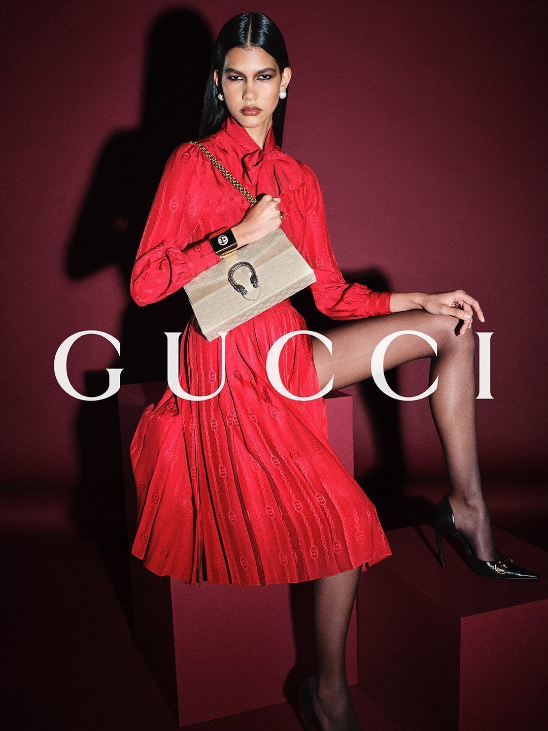Gabriely Dobbins é o novo rosto da Gucci • Divulgação/Gucci