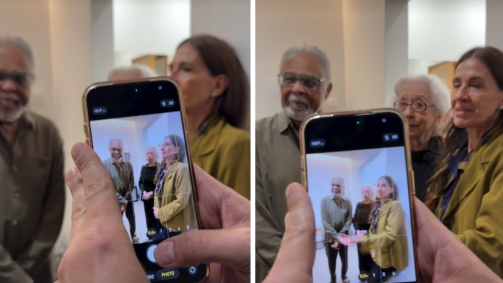 Gilberto Gil e Fernanda Montenegro em flagra de Flora Gil