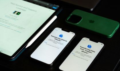 Transferência de dados entre aparelhos da Apple