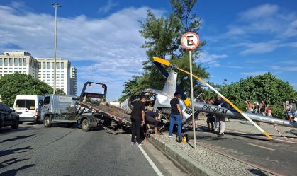 Imagem de destaque do post: Cenipa investiga queda de helicóptero no mar da Barra da Tijuca, no Rio