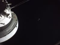 Nasa divulga mais imagens feita pela Artemis da Lua e do "nascer da Terra"