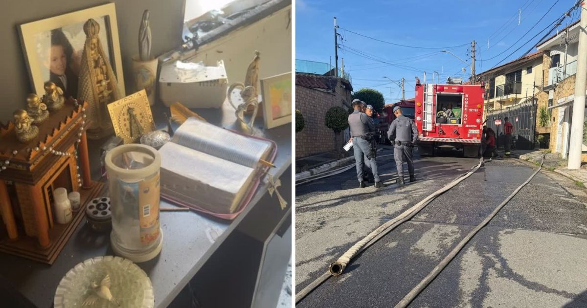 Pai de MC Gui mostra bíblia intacta após incêndio em casa: “Fé não queimou”