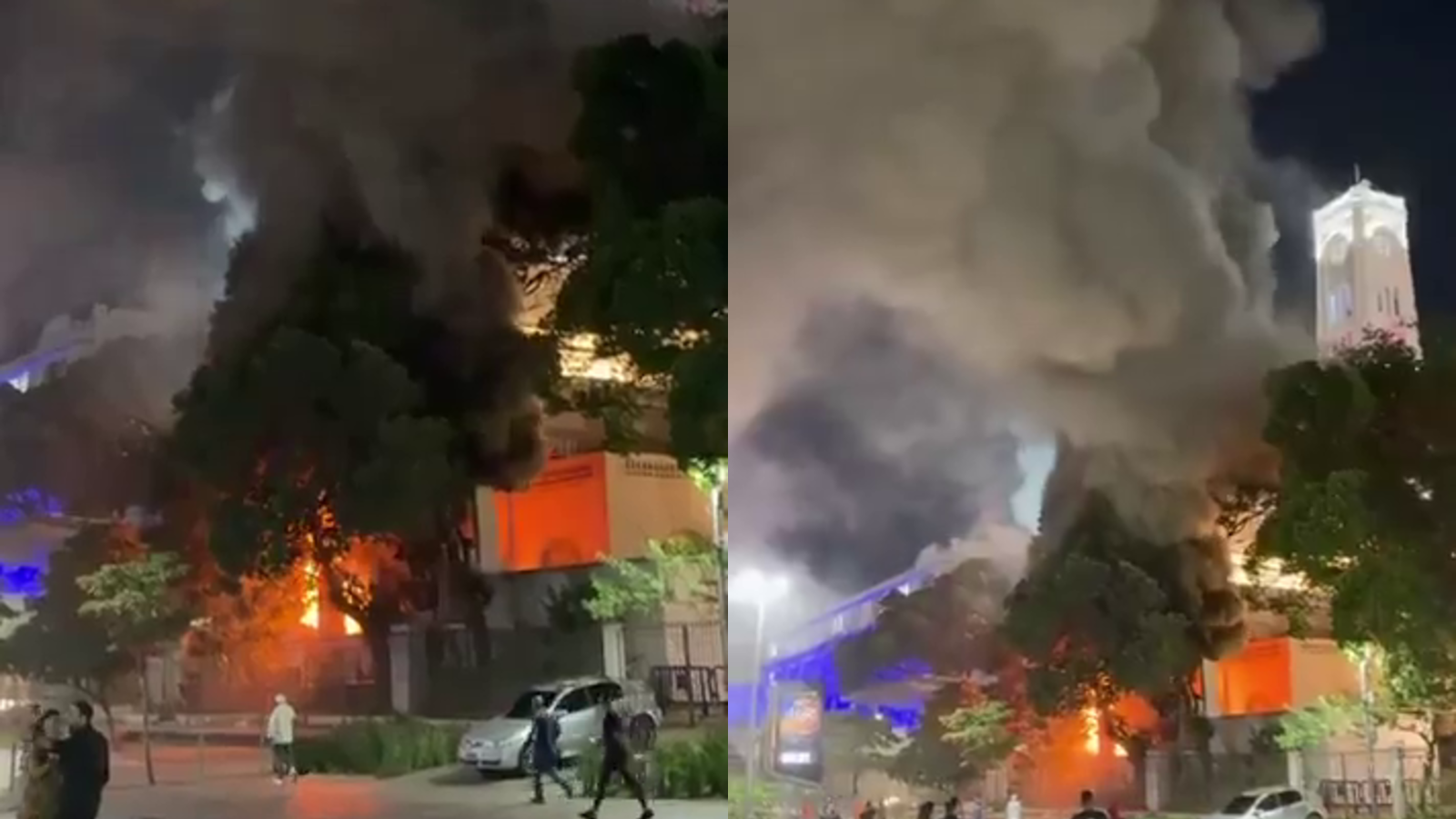 Edifício Touring, no Pier Mauá, Rio de Janeiro, pegou fogo