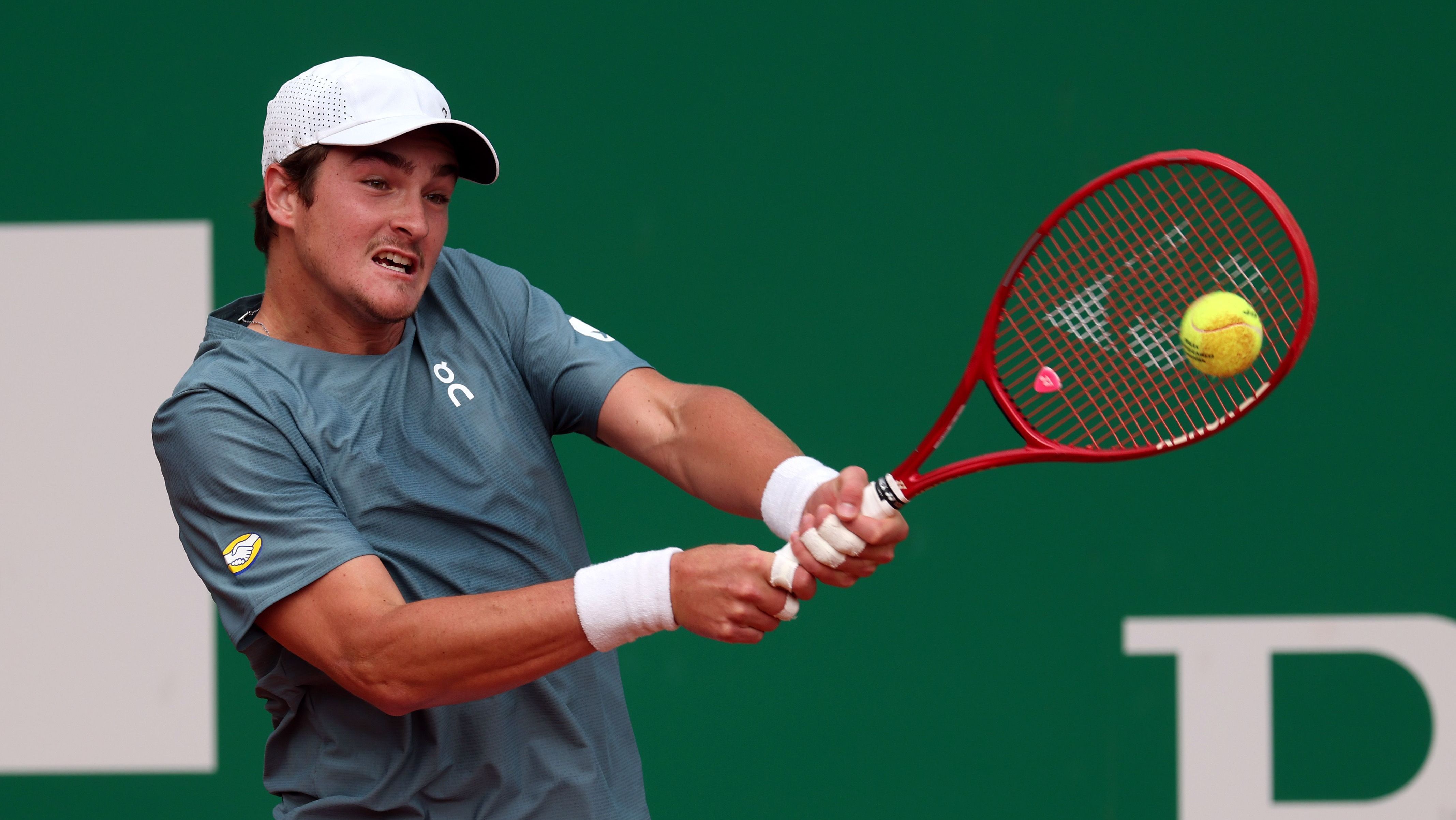 João Fonseca em ação contra Gabriel Diallo no Masters de Monte Carlo