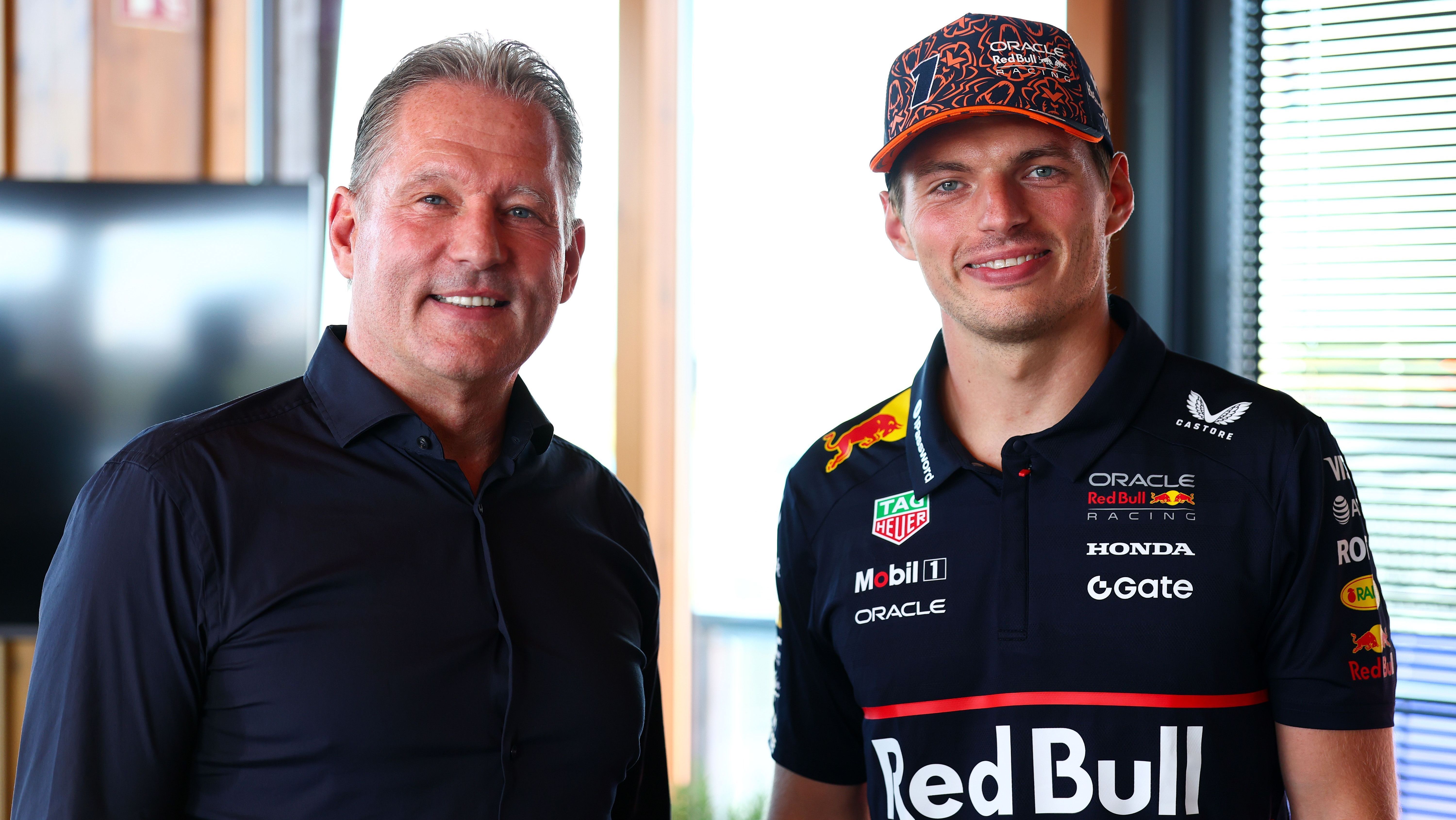 Jos e seu filho, o tetracampeão de Fórmula 1 Max Verstappen