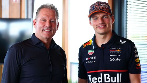 Jos e seu filho, o tetracampeão de Fórmula 1 Max Verstappen