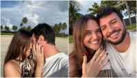 Juliana Paiva fica noiva de empresário: "Minha certeza"