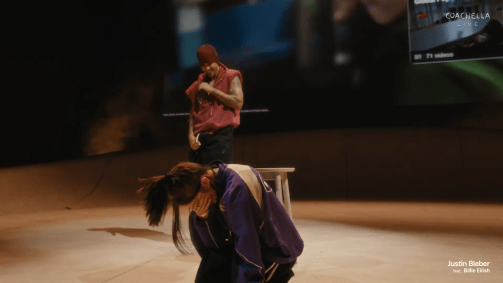 Billie Eilish subiu no palco de Justin Bieber no Coachella