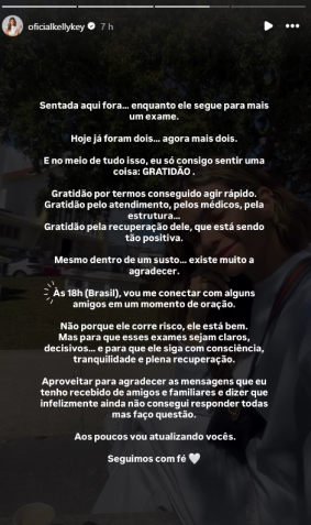 Kelly Key fala sobre estado de saúde do marido • Instagram/Kelly Key