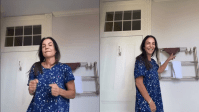 Ivete Sangalo dança em banheiro e se diverte ao perceber detalhe