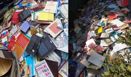 Imagem de destaque do post: MP é acionado após descarte de 40 mil livros em Osasco