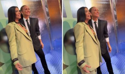 Ex-BBBs Marciele e Maxiane se encontram no Rio Fashion Week