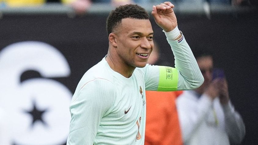 Mbappé comemora gol contra a Seleção Brasileira • Foto: Divulgação/ @equipedefrance