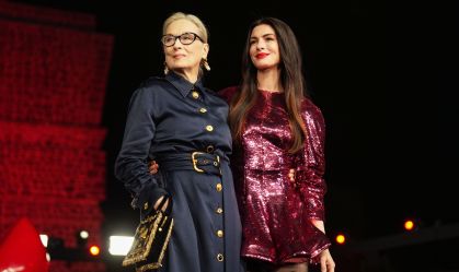 Meryl Streep e Anne Hathaway na première de "O Diabo Veste Prada 2"