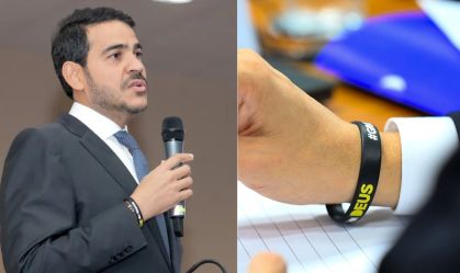 Imagem de destaque do post: Messias usa pulseira com frase "sempre foi Deus" durante sabatina no Senado