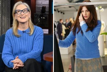 "O Diabo Veste Prada": Meryl Streep usa suéter igual ao que Miranda julgou