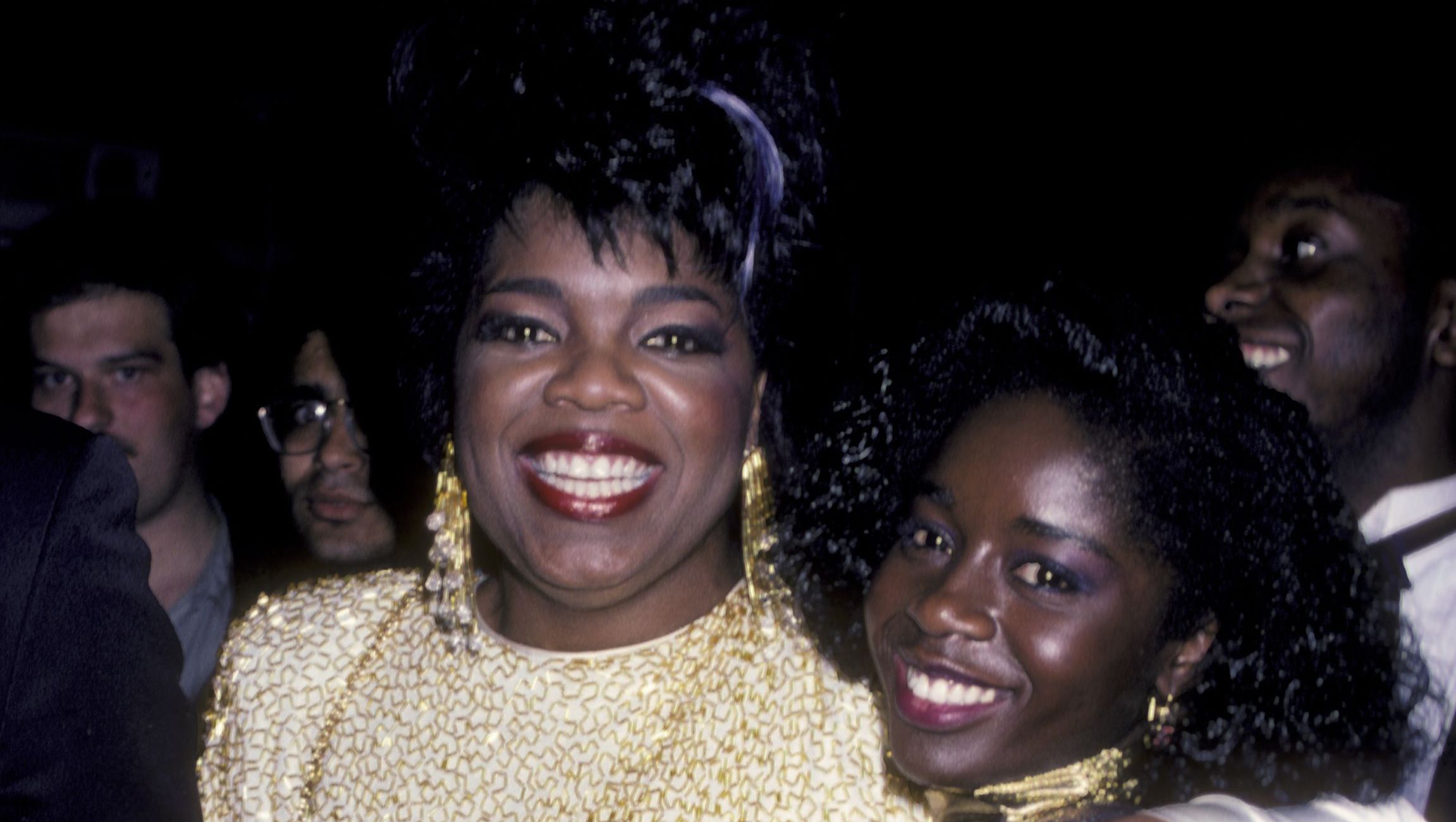 Oprah Winfrey e Akosua Busia no Oscar de 1986