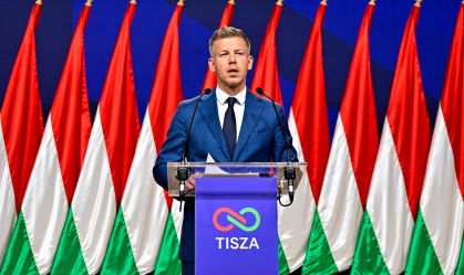 Péter Magyar concede entrevista em Budapeste, capital da Hungria