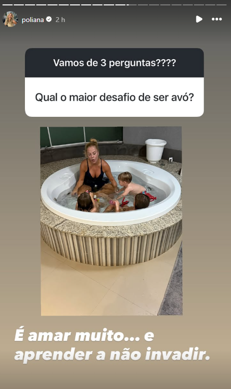 Poliana Rocha posta fotos com os netos • Instagram/Poliana Rocha