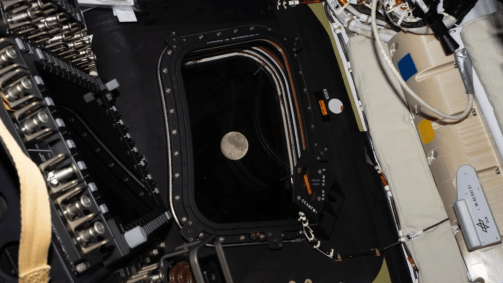 A agência destacou a imagem momentos após a tripulação inicicar o período de sono e desejou "bons sonhos" aos astronautas