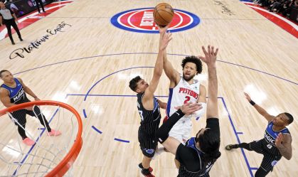 Imagem de destaque do post: NBA: Cade Cunningham faz 45 pontos, Pistons vencem e reagem nos playoffs
