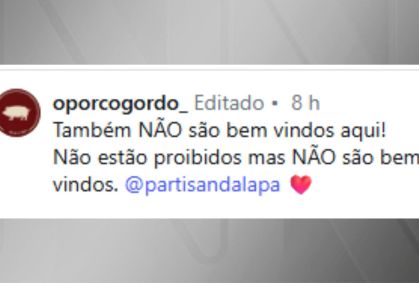 "Não são bem-vindos": restaurante posta sobre israelenses e gera críticas