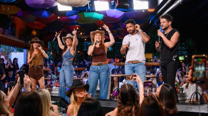 Fred & Fabrício, Maiara & Maraisa e Naiara Azevedo na gravação de "Sertanejo Série A"