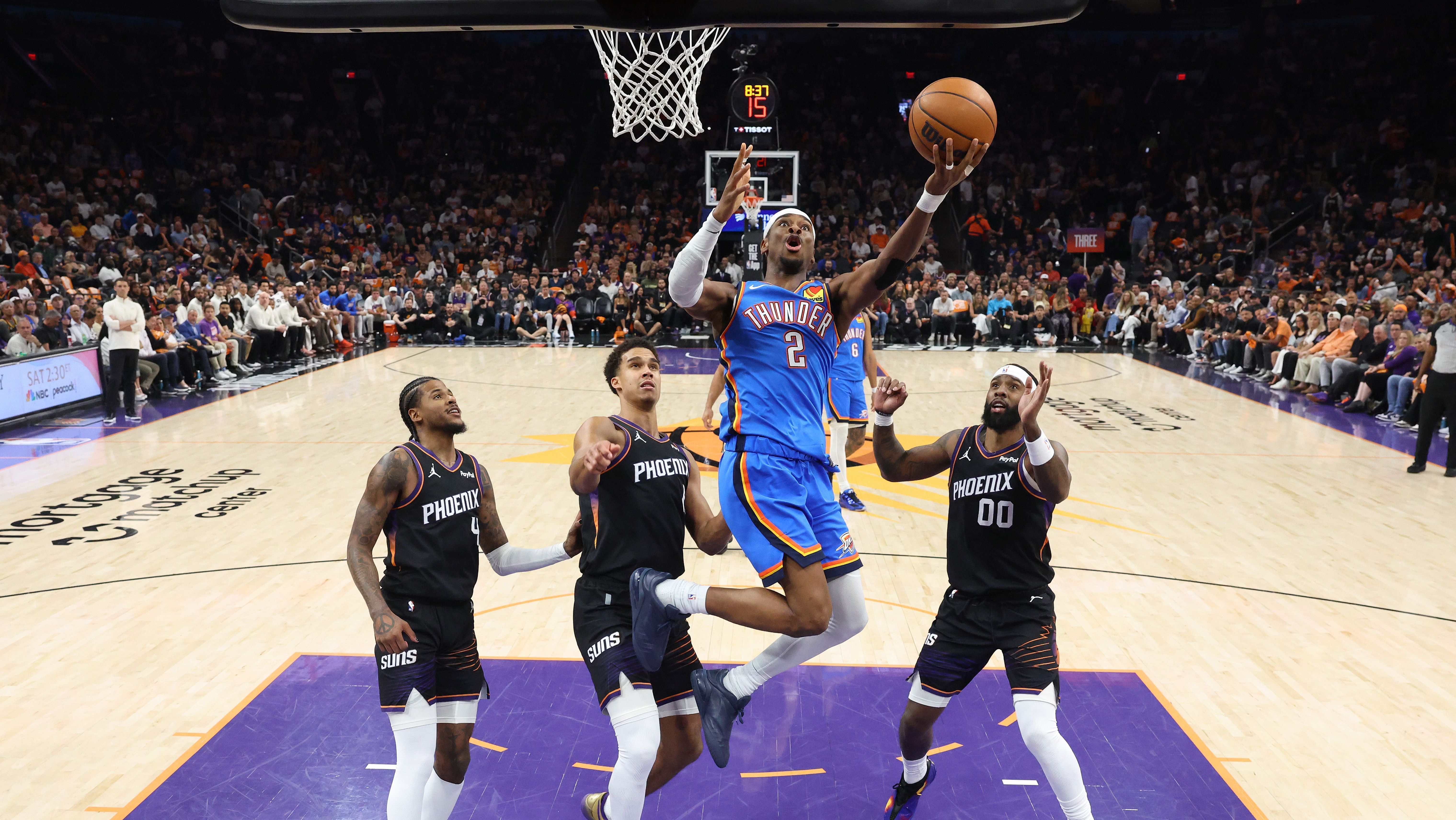 Shai Gilgeous-Alexander brilhou no duelo com o Phoenix Suns