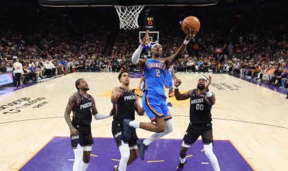 Imagem de destaque do post: Thunder varre Suns e avança com autoridade nos playoffs da NBA