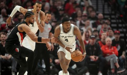 Imagem de destaque do post: Fox decide, Spurs vencem Blazers e avançam às semifinais do Oeste da NBA