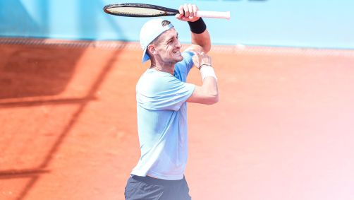 Terence Atmane comemora vitória no Madrid Open