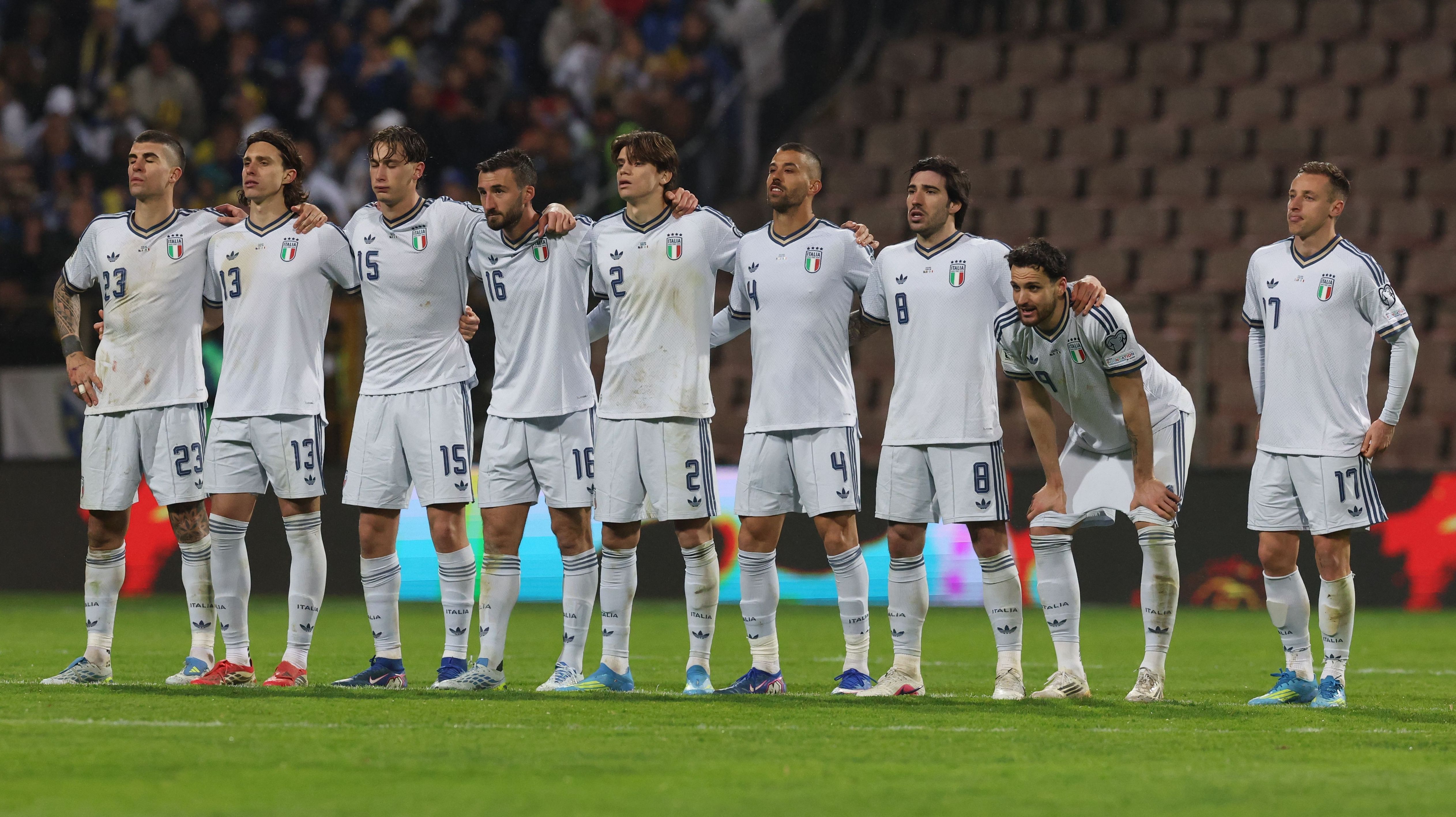 Seleção da Itália ficou fora de mais uma Copa do Mundo