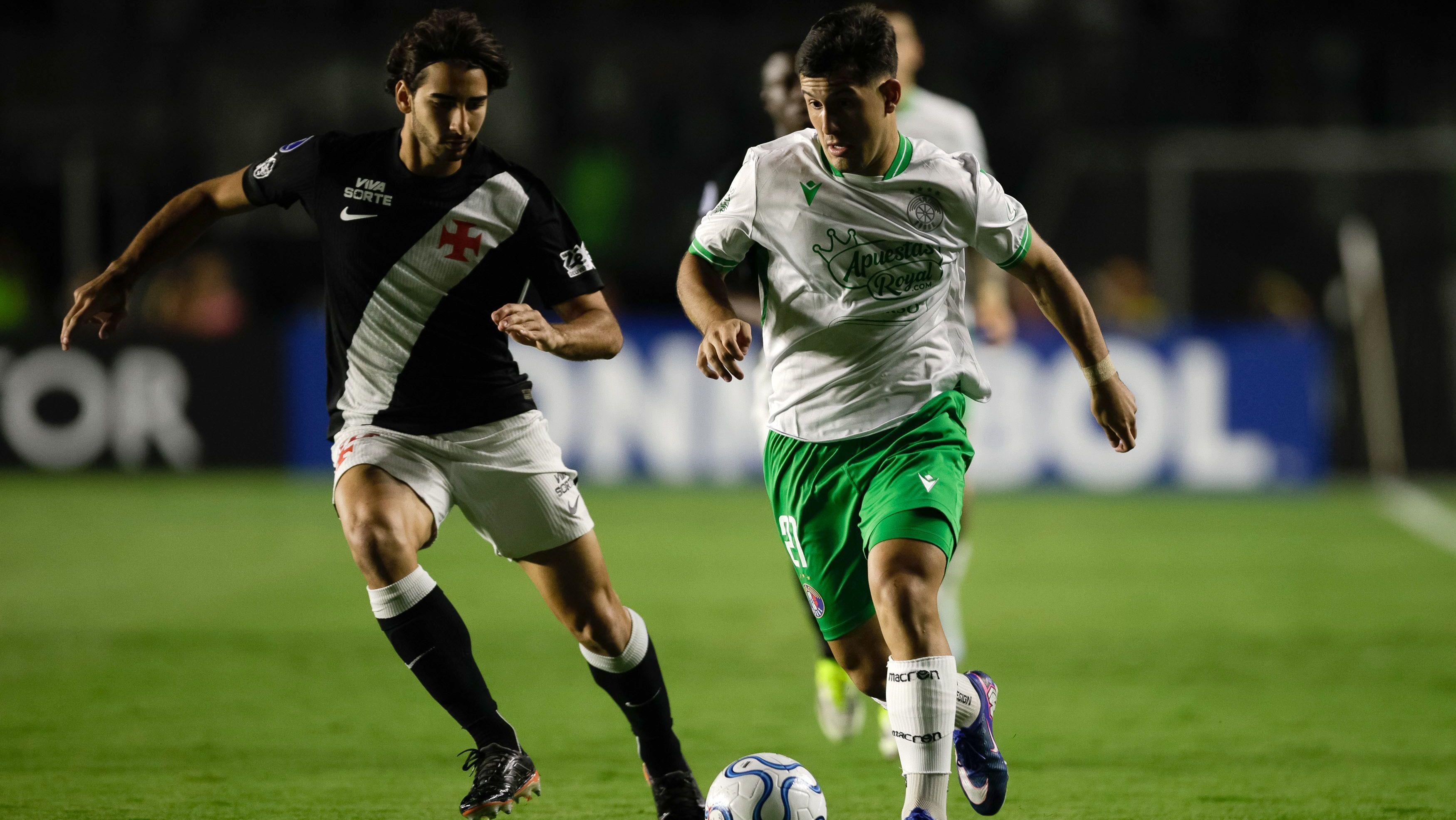 Lance de Vasco x Audax Italiano pela Copa Sul-Americana