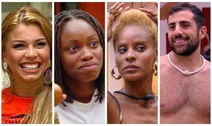 Grazi Massafera, Vanessa Pascale, Aline Wirley e Kaysar Dadour como vice-campeões do BBB