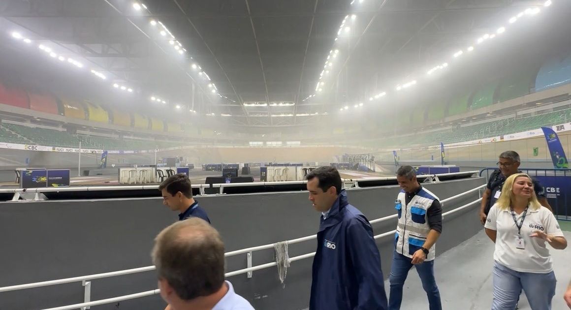 Pista do Velódromo não foi impactada por incêndio no RJ