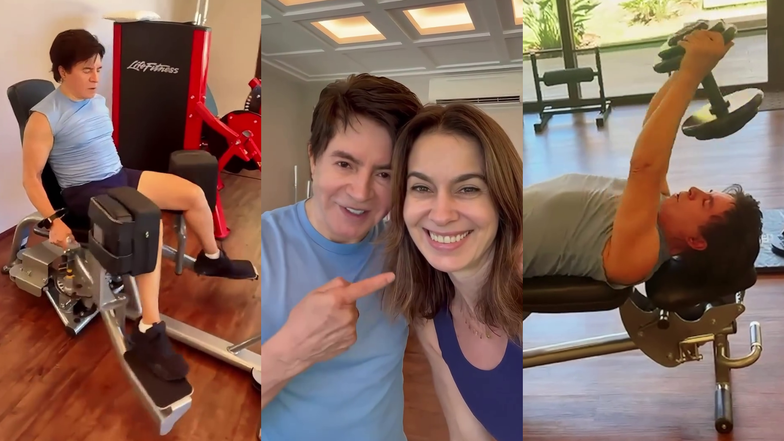 Xororó contou que se dedica aos exercícios físicos há 25 anos