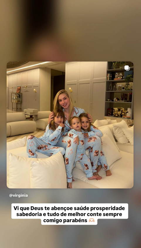 Publicação de aniversário de Zé Felipe para sua ex-esposa Virginia • Instagram/Zé Felipe