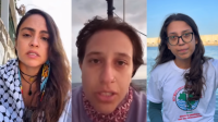 Três brasileiras da flotilha com destino a Gaza são detidas por Israel