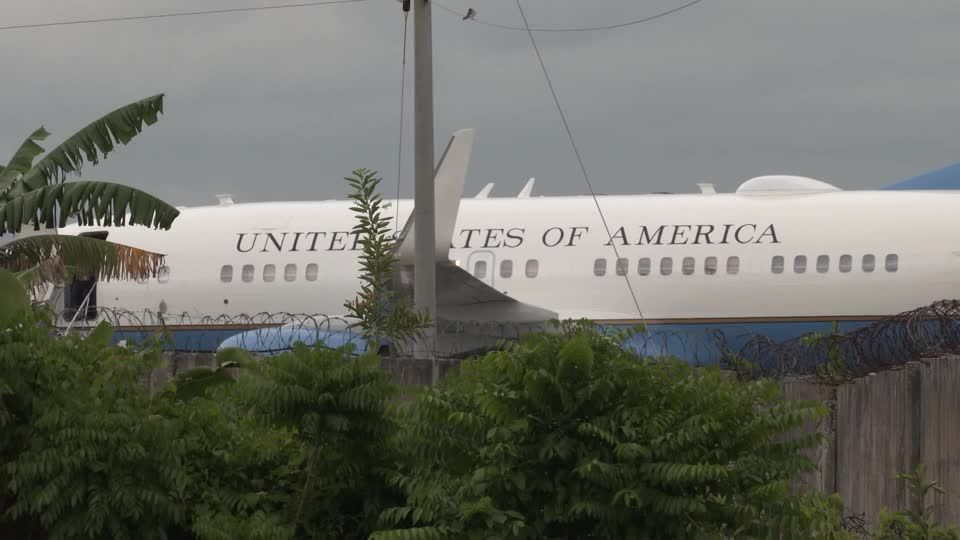 Avião do governo americano em Cuba