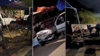 Carro perde o controle, invade calçada e atropela sete pessoas em São Paulo