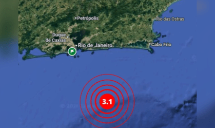 Novo tremor de terra no Rio de Janeiro