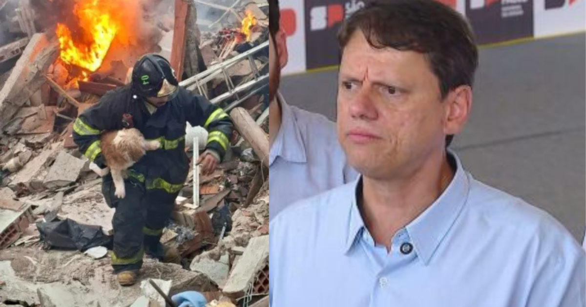 Tarcísio faz reunião com Sabesp e Comgás sobre explosão de casa em SP