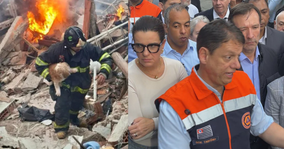Tarcísio reconhece erro em obra antes de explosão em casa em São Paulo