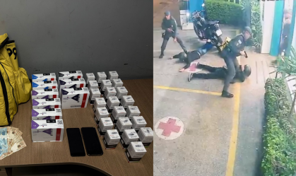 Polícia Militar prende dois homens em flagrante após assalto em farmácia