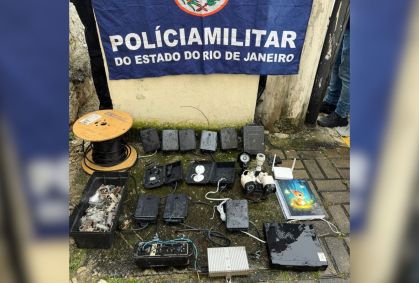 PM apreende equipamento de monitoramento de policiais na Baixada Fluminense