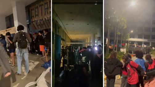 PMs usam bombas para desocupar reitoria da USP