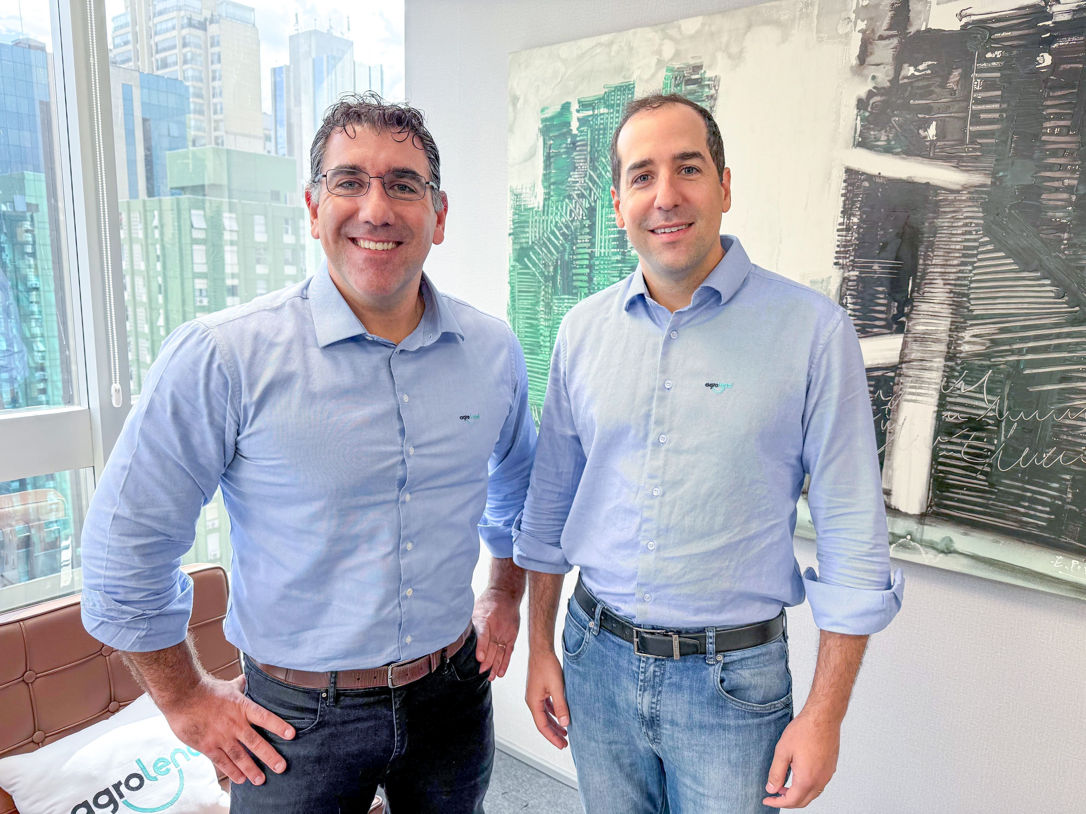 André e o Alan Glezer, da Agrolend.