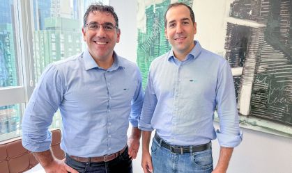 André e o Alan Glezer, da Agrolend.