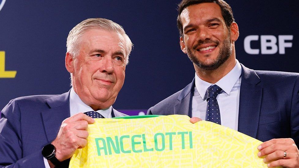 Carlo Ancelotti, treinador da Seleção Brasileira