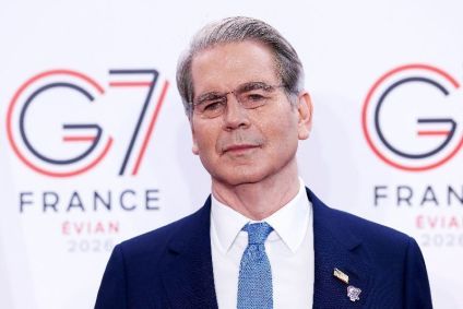 Secretário do Tesouro dos EUA, Scott Bessent, em Paris em 18 de maio de 2026